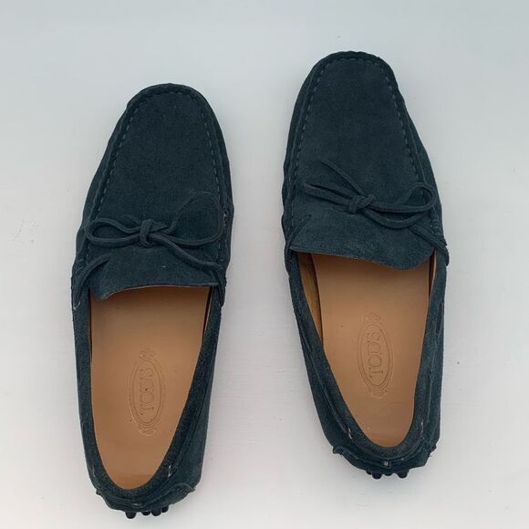 Men's Tod’s Blue Suede Loafers - Picture 5 of 9